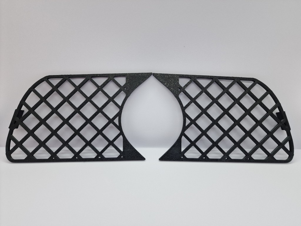 Rejilla antiniebla BMW E46 diseño panal impresión 3D