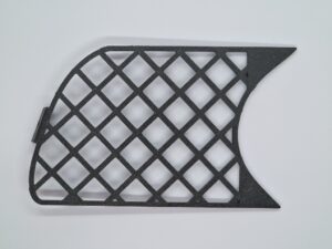 Rejilla antiniebla BMW E46 forma y encaje