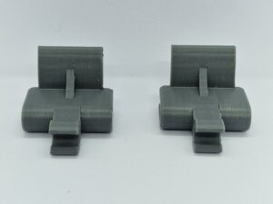 Enganche bandeja asiento trasero Nissan X-Trail T30 color gris oscuro impresión 3D